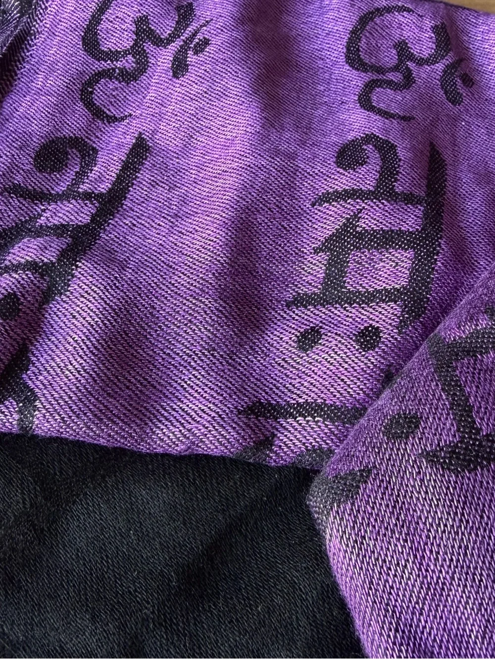 Mantra Meditation Yoga Scarf Shawl